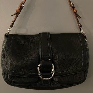 Coach Black Leather Shoulder Bag